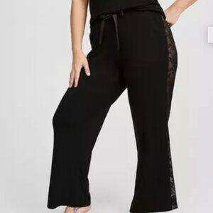 Torrid Super Soft Lace Inset Sleep Pant Black Size 5